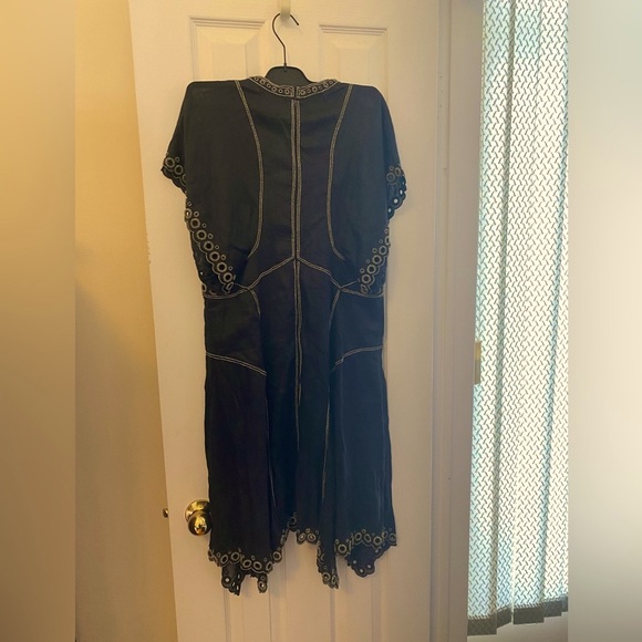 Isabel Marant Dress With Beaded Flutter Sleeve Dress $3200 NWT Size L - Picture 9 of 15